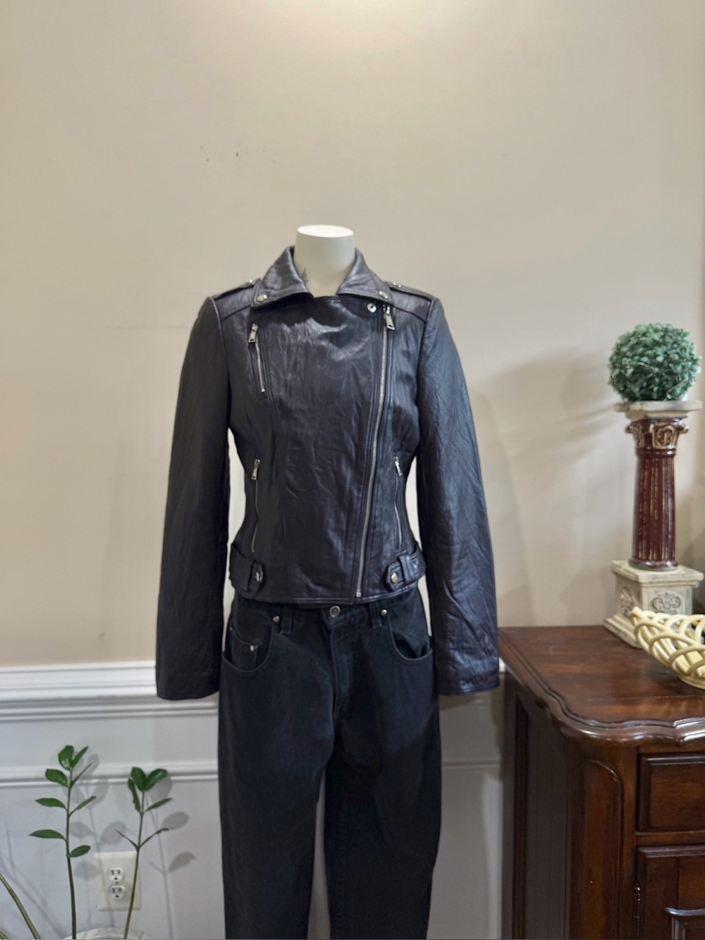 Steve Madden  Leather Moto Jacket